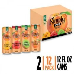 Simply Spiked Peach Variety 2412 oz cans - Beverages2u