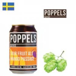 Poppels Sour Fruit Ale Mango Passion 330ml CAN - Drink Online - Drink Shop