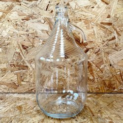 DemiJohn - Dama - 4.5 Litres (1 Gallon) Single Handle Clear Glass Demijohn - Brewbitz Homebrew Shop