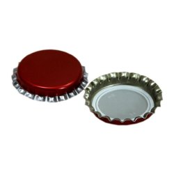 Crown Caps for Beer Bottles - Red - 40 Pack - Brewbitz Homebrew Shop