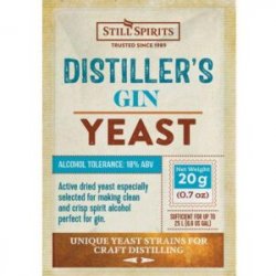 Still Spirits Distillers Levadura Gin 20g - Cerveza Casera