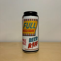 Beer Riff Full Disclosure (440ml Can) - Leith Bottle Shop