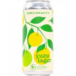 Zero Gravity Craft Brewery Yuzu Lager - Half Time