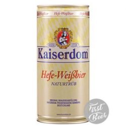 Bia Kaiserdom Hefe Weissbier 4.7% – Lon 1 Lit – Thùng 12 Lon - First Beer – Bia Nhập Khẩu Giá Sỉ