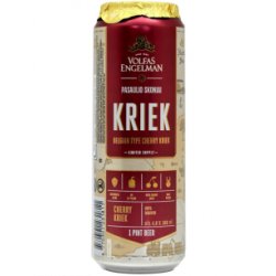 VOLFAS ENGELMAN - KRIEK - Belgian Cherry Kriek Lata 57cl - Buscador de Cervezas - Brewhouse