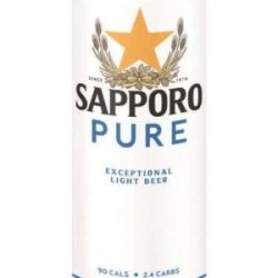 Sapporo Pure Light Lager 6 pack 12 oz cans - Beverages2u