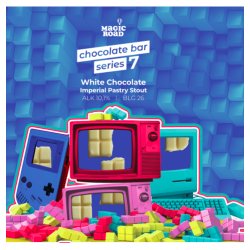 Magic Road Chocolate Bar Series 7: White Chocolate 500ml - Funky Fluid