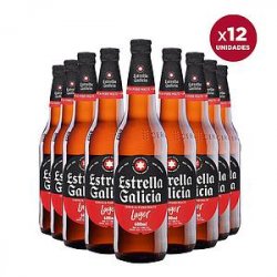 CERVEZA ESTRELLA GALICIA 600 ML X 12 - Iberpark