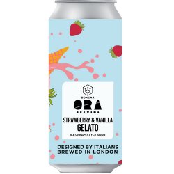 ORA x Boxcar Collab - Strawberry Vanilla Gelato Ice Cream Sour 440ml (4.8%) - Indiebeer