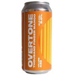 Overtone Thousand Finger Mango Imperial Smoothie Sour 440ml (8%) - Indiebeer