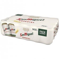 San Miguel 33 cl. Pack 24x33cl lata - Decervecitas.com