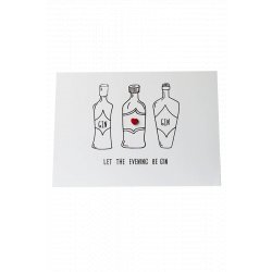 “Let the Evening Be Gin” Handmade Greeting Card - The Belgian Beer Company