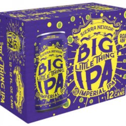 Sierra Nevada Big Little Thing IPA 12 Pack12 oz cans - Beverages2u