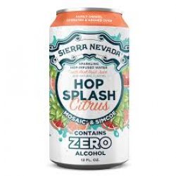 Sierra Nevada Hop Splash Citrus Sparkling Hop Water 6 pack12 oz cans - Beverages2u