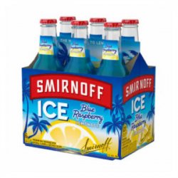 Smirnoff Ice Blue Raspberry Lemonade 6 pack12 oz  bottles - Beverages2u