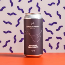 Newtown Park Brewing Co  Internal Monologue Stout  4.8% 440ml Can - All Good Beer