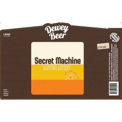 Dewey Beer Company Secret Machine - Suntan Lotion 4 pack 16 oz. Can - Petite Cellars