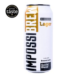 Impossibrew Enhanced - Low Alcohol Lager - Dry Drinker