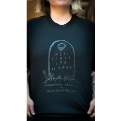 Cloudwater 'West Coast IPA Is Dead' T-Shirt - Black on Black 🦇 💀🪦 - Cloudwater