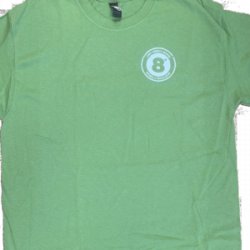 Eight Degrees T Shirt  Green - Eight Degrees Brewing