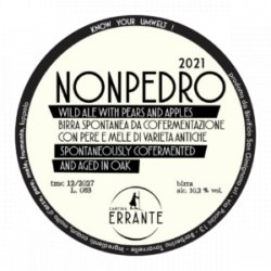 Cantina Errante Nonpedro 2021 - Beer Dudes