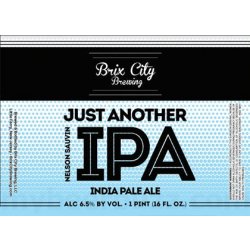 Brix City Brewing Just Another IPA 4 pack 16 oz. - Kelly’s Liquor