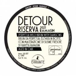 Cantina Errante Detour Riserva Ramasin 2021 - Beer Dudes