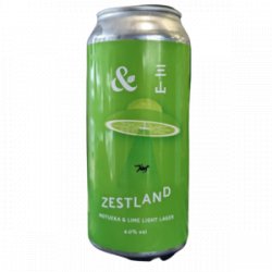 Zestland-Motueka & Lime Light Lager- 4%  Ampersand Brew Co  440ml - YouDrink