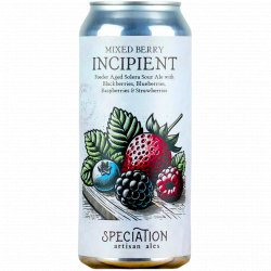 Speciation Artisan Ales - Mixed Berry Incipient - Left Field Beer