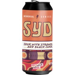 Drunken Bros SYD (Sour with strawberries and black currant) Caja 12u latas de 44cl  5.7% - Drunken Bros