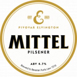 Pivovar Elvington  Mittel Pils