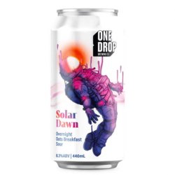 One Drop Brewing Solar Dawn Overnight Oats Fruited Smoothie Sour 440ml - The Beer Cellar