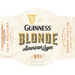 Guinness Blonde American Lager 16 Barrel Keg - Petite Cellars