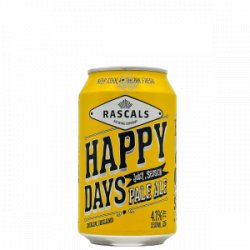 Rascals Brewing  Happy Days Session Pale Ale - Rebel Beer Cans