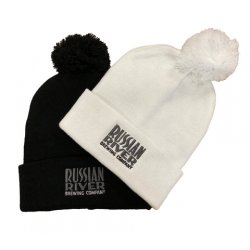 Russian River Brewing Company Embroidered Pom Beanie - Russian River Brewing Company