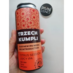 Trzech Kumpli ONINI Citrus Session Juicy IPA 4,4% 0,5l - Pivní lednice