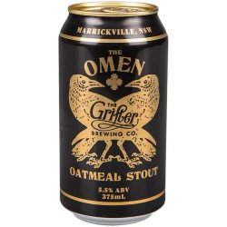 The Grifter Omen Oatmeal Stout 375ml - BoozeBud