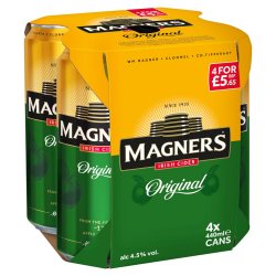 Magners Irish Cider Original 4x440ml (Price Marked £5.65) - Fountainhall Wines