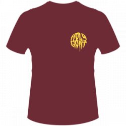 Holy Goat Ball Logo T-Shirt Burgundy or Black - Holy Goat Brewing