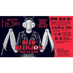 DOUGALLS  LE SEC BEER RELIGION IPAS ON TOUR - Las Cervezas de Martyn