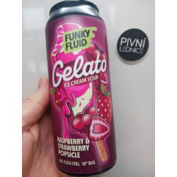 Funky Fluid Gelato: Raspberry Strawberry Popsicle 18°5,5% 0,5l - Pivní lednice