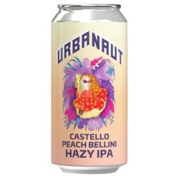 Urbanaut Castello Peach Bellini Hazy IPA 440ml - The Beer Cellar