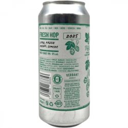 Verdant Brewing Co Fresh Hop 2025 (Citra, Krush, Mosaic, Simcoe)