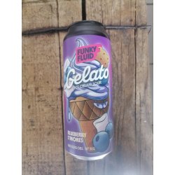 Funky Fluid Gelato Blueberry SMores 5.5% (500ml can) - waterintobeer