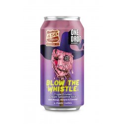 One Drop x 450 North Brewing Co Blow the Whistle Triple Fruited Cream Smoothie Sour With Mango, Banana & Coconut - Temple Cellars