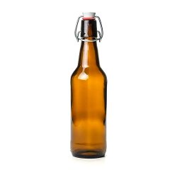 Beer Bottles - Glass Swing Top Bottles - 500ml - BrownAmber - 12 Pack - Brewbitz Homebrew Shop