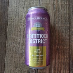 Pentrich Brewing  Hammock District  IPA - Beer No Evil