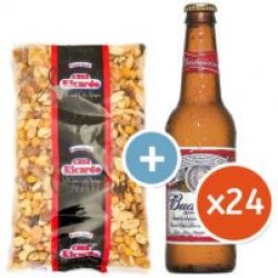 Budweiser Pack 24 Botellines y Frutos Secos - Yo pongo el hielo