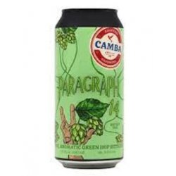 Camba Brauerei Paragraph14  Wet Hop Pils  0.44 Liter Dose - Alehub