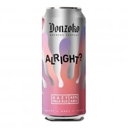 Donzoko, Alright?, Hazy Pale Ale, 4.8%, 500ml - The Epicurean